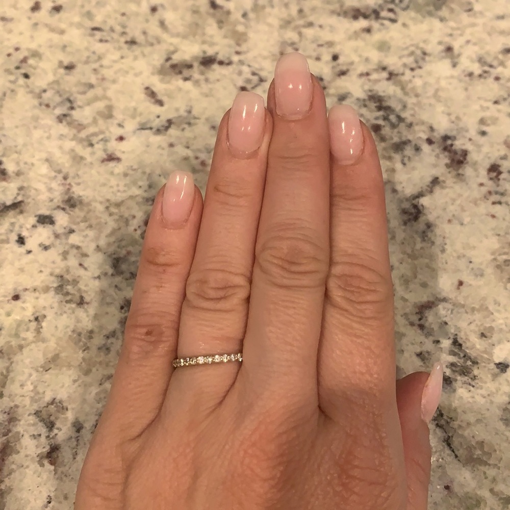 14k Diamond band  around size 6  / .30 diamonds Diamond beautiful ring.